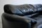 Black Two-Seater Leather Sofa Maralunga by Vico Magistretti for Cassina, 1970s 6