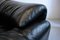 Black Two-Seater Leather Sofa Maralunga by Vico Magistretti for Cassina, 1970s 9