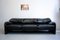 Black Three-Seater Leather Sofa Maralunga by Vico Magistretti for Cassina, 1970s, Image 2