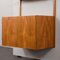 Mueble de pared danés Mid-Century de teca, años 60, Imagen 11