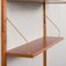 Mueble de pared danés Mid-Century de teca, años 60, Imagen 10