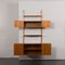 Mueble de pared danés Mid-Century de teca, años 60, Imagen 4