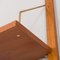 Mueble de pared danés Mid-Century de teca, años 60, Imagen 13