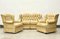 Zwei-Sitzer Ledersofa & Sessel im Chesterfield Stil, 1980er, 3er Set 2