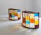 Italienische Wandleuchten aus gehämmertem Glas & Schmiedeeisen von Longobard, 1970er, 2er Set 1