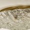 Gold Textured Wave Glass Flush Mount from Kaiser Leuchten, 1970s 6