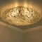Gold Textured Wave Glass Flush Mount from Kaiser Leuchten, 1970s 12
