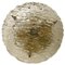 Gold Textured Wave Glass Flush Mount from Kaiser Leuchten, 1970s 1