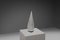 Lámpara de mesa piramidal grande de cristal de Murano atribuida a Lino Tagliapietra, Italia, años 80, Imagen 4