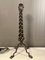 Brutalist Chain Link Wrought Iron Table Lamp, 1970 3