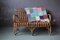 Vintage Rattan Bench 1