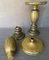 Antique Japanese Inlaid Brass Usubata Vases from Ikebana Flowers, 1860, Set of 2 3