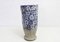 Vase aus emaillierter Keramik mit Blumendekor, Anfang des 20. Jahrhunderts 2