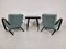 H 269 Lounge Chairs, Table and Poufs by Jindřich Halabala for UP Zavody, 1940s, Set of 5 6