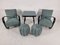 H 269 Lounge Chairs, Table and Poufs by Jindřich Halabala for UP Zavody, 1940s, Set of 5 12
