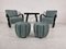 H 269 Lounge Chairs, Table and Poufs by Jindřich Halabala for UP Zavody, 1940s, Set of 5 8