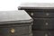 Antique Gustavian Black Chest of Drawers, Set of 2, Image 3