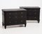 Antique Gustavian Black Chest of Drawers, Set of 2, Image 2