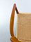 Poltrona nr. 56 in teak e corda di Niels Otto Møller per JL Møllers, anni '60, Immagine 20