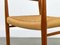 Poltrona nr. 56 in teak e corda di Niels Otto Møller per JL Møllers, anni '60, Immagine 17