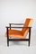 GFM-142 Sessel aus Orangefarbenem Samt von Edmund Homa, 1970er 6