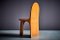 Skulpturaler skandinavischer Stuhl aus Holz, 1960er 7
