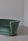 Großes dänisches Sofa aus grünem Samt, 1940er 5