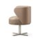Spritz Swivel Beige Leather Dining Armchair by Lorenza Bozzoli 3