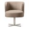 Spritz Swivel Beige Leather Dining Armchair by Lorenza Bozzoli 1