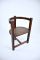 French Art Deco Sculpted Oak Chair, 1930s 2