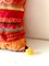 Housse de Coussin Vintage en Tissu Rouge 6