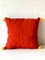 Housse de Coussin Vintage en Tissu Rouge 8