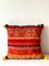 Housse de Coussin Vintage en Tissu Rouge 2