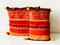 Housse de Coussin Vintage en Tissu Rouge 9