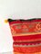 Housse de Coussin Vintage en Tissu Rouge 4