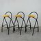 Italian Vintage Iron Bar Stools, Set of 3 1