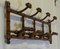 French Simulated Bamboo Hat and Coat Wall Rack, Image 4