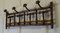 French Simulated Bamboo Hat and Coat Wall Rack, Image 3