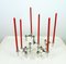 S22 Candlestick Holders with Table Candles from Fritz Nagel, 1960s, Set of 7 1