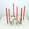 S22 Candlestick Holders with Table Candles from Fritz Nagel, 1960s, Set of 7, Image 1