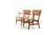 Poltrone CH-22 di Hans J. Wegner per Carl Hansen & Søn., anni '50, set di 2, Immagine 6