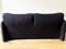 Black Two-Seater Loveseat Sofa by Vico Magistretti for Cassina, 80s, Image 3