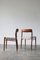 Sillas de comedor modelo 75 de Niels Otto Moller para JL Møllers. Juego de 2, Imagen 5