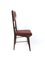 Ebonized Beech and Skai Chairs, 1950s, Set of 6 5