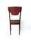 Ebonized Beech and Skai Chairs, 1950s, Set of 6, Image 7