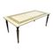 White Marble & Brass Coffee Table, 1950s, Image 1