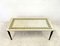 White Marble & Brass Coffee Table, 1950s 2