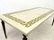 White Marble & Brass Coffee Table, 1950s 7