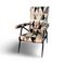 Reclining Armchair in Rubelli Velvet with Cushion 1