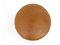 Large Round Leather Ottoman or Pouf, 1960s 9